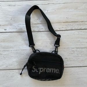 Supreme Small Shoulder Bag Mesh Black